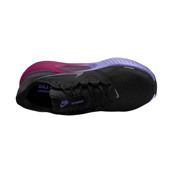Nike Womens Structure 26 - Black/Metallic Silver/Gridiron - Stability - HO26