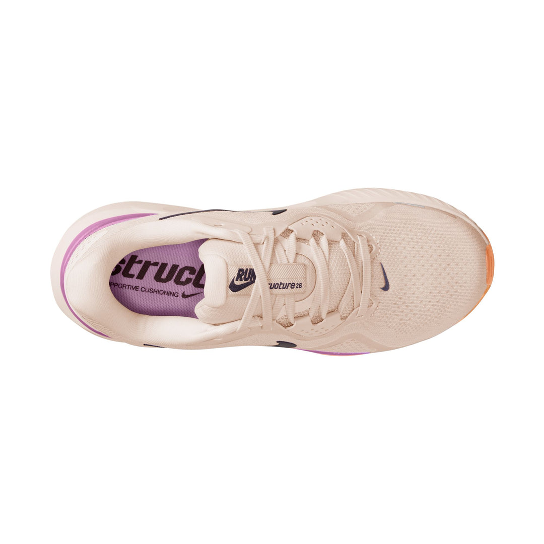 Nike Damen Structure 26 – Kreide/Tattoo/Helles Magenta/Orange Pulse – Stabilität – SU26