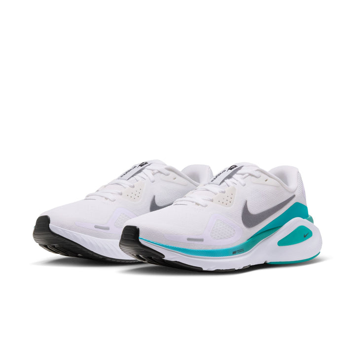 Nike Womens Structure 26 - White/Metallic Cool Grey/Energy/Baltic Blue - Stability - HO26
