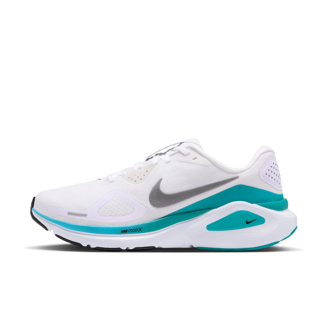 Nike Womens Structure 26 - White/Metallic Cool Grey/Energy/Baltic Blue - Stability - HO26