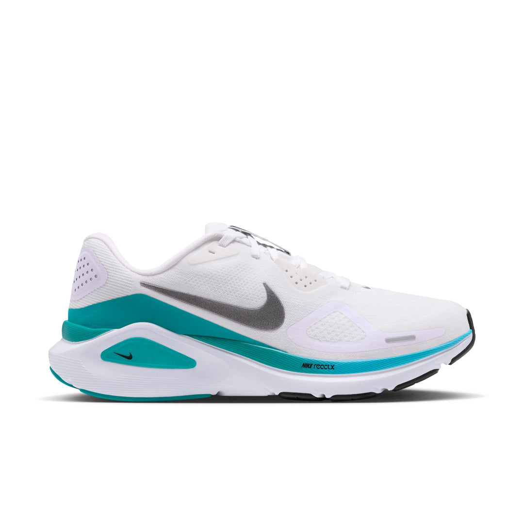 Nike Womens Structure 26 - White/Metallic Cool Grey/Energy/Baltic Blue - Stability - HO26