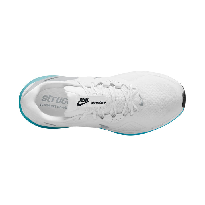 Nike Womens Structure 26 - White/Metallic Cool Grey/Energy/Baltic Blue - Stability - HO26