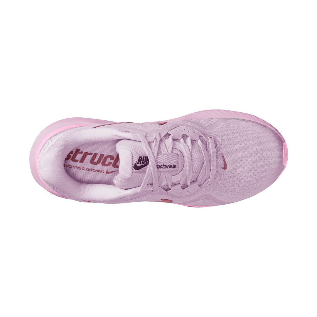Nike Womens Structure 26 - Bleached Lilac/Pink Smoke/Pink Rise - Stability - SU26