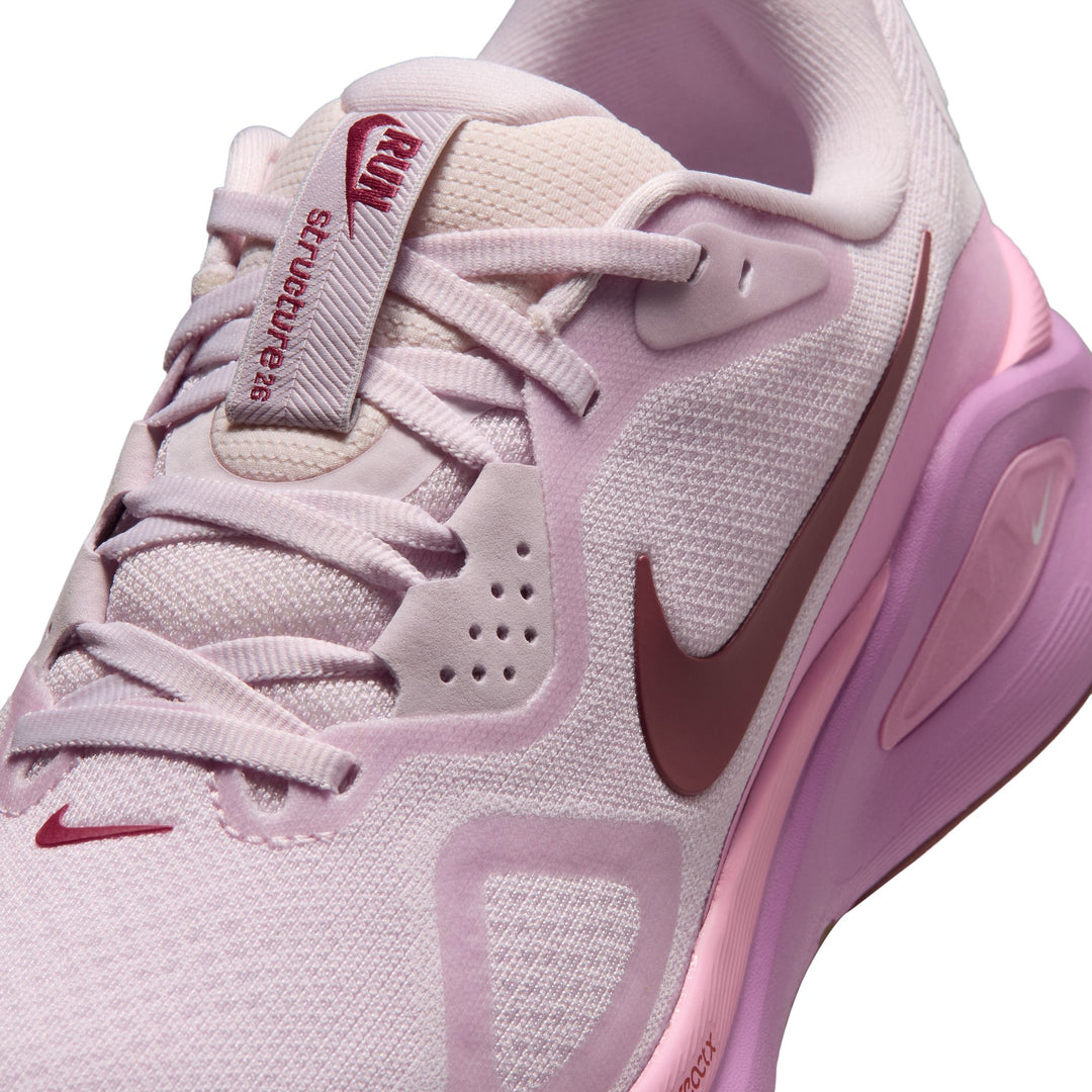 Nike Womens Structure 26 - Bleached Lilac/Pink Smoke/Pink Rise - Stability - SU26