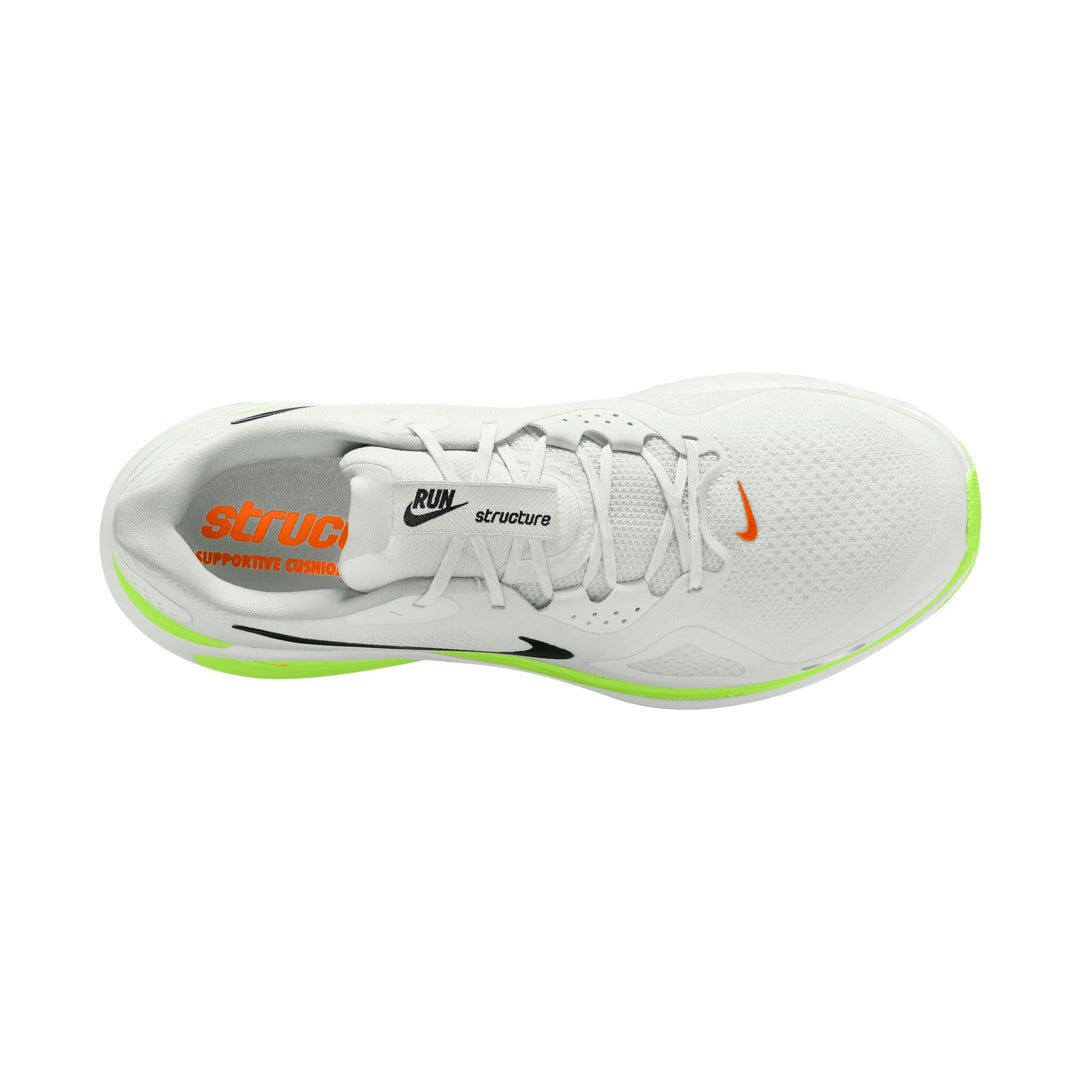 Nike Mens Structure 26 - Summit White/Black/Volt/Total Orange - Stability - SP26