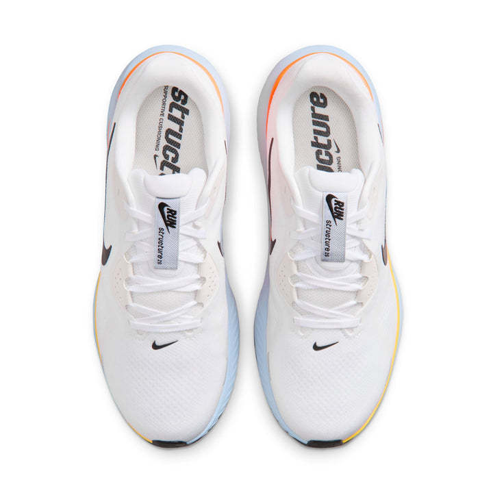 Nike Mens Structure 26 - White/Black/Hydrogen Blue/Total Orange - Stability - SU26