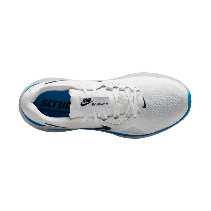 Nike Mens Structure 26 - White/Black/Blue Hero/Pure Platinum - Stability - AW25