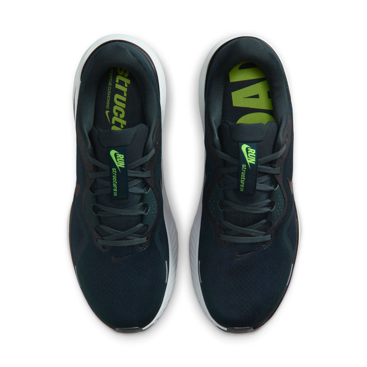 Nike Mens Structure 26 - Seaweed/Black/Volt/Pure Platinum - Stability - HO25