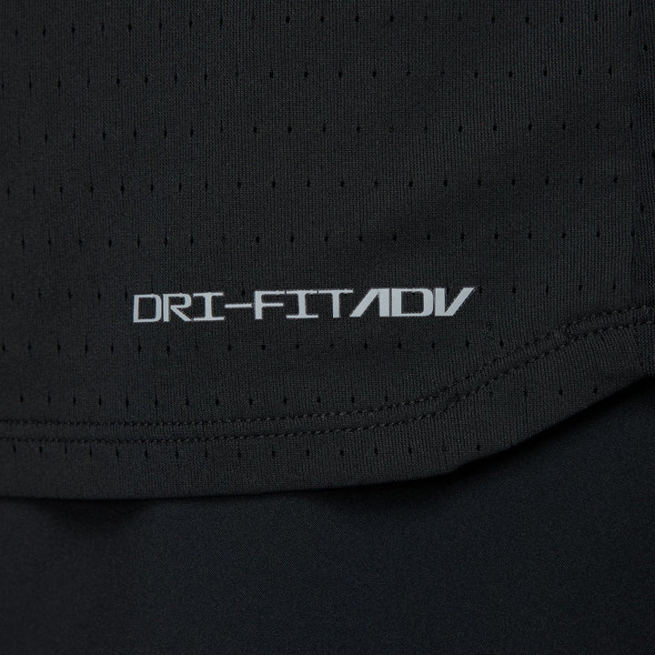 T-shirt Nike Dri-FIT ADV AeroSwift à manches courtes pour hommes - Noir/Blanc sommet
