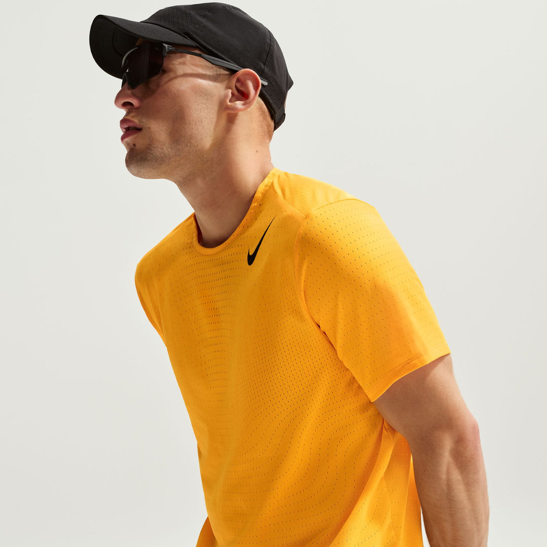 Nike Mens Dri-FIT ADV Short Sleeve AeroSwift Tee - Laser Orange/Black - SP26
