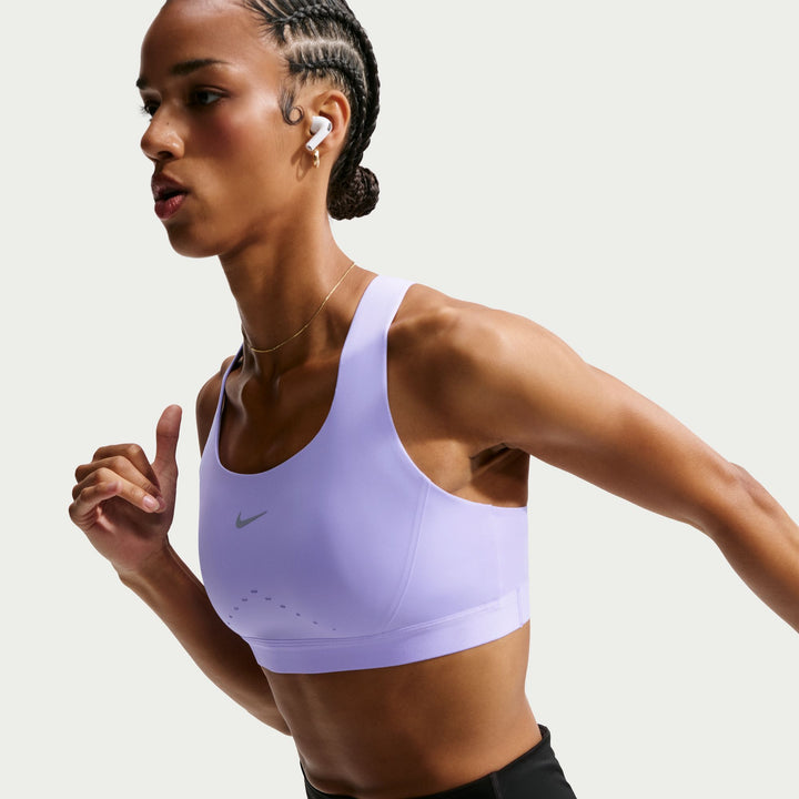 Nike Swift Womens High-Support Lightly Lined Sports Bra - Purple Pulse - HO26