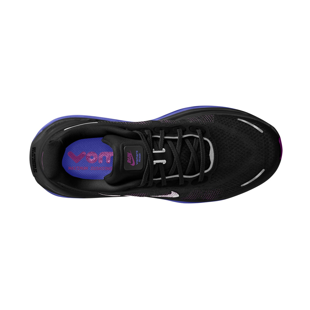 Nike Womens Vomero Premium - Black/Metallic Silver/Persian Violet - Neutral - HO26