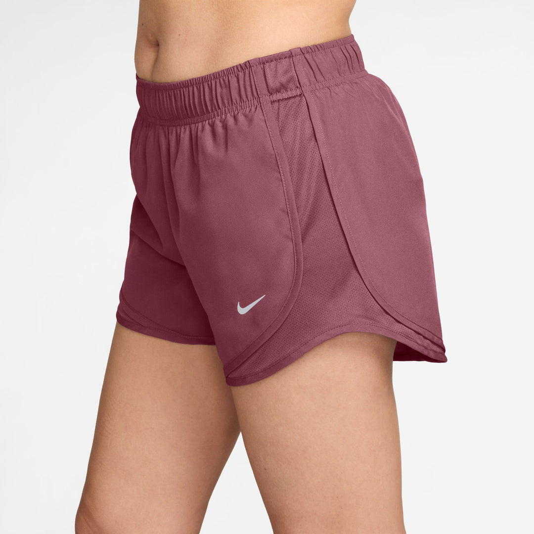 Nike Women's Tempo Dri-FIT Mid-Rise Brief-Lined Short - Pink Smoke/Pink Smoke/Reflective Silver - SU26