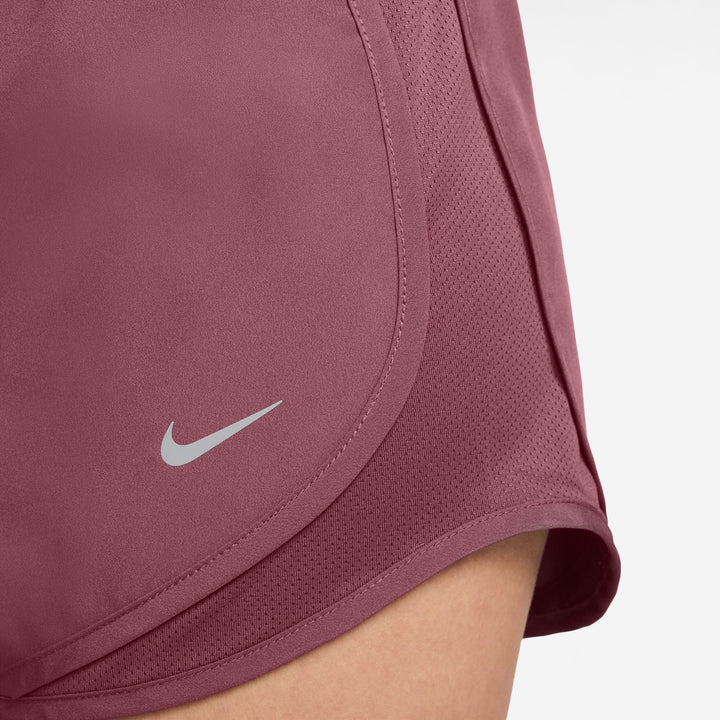 Nike Women's Tempo Dri-FIT Mid-Rise Brief-Lined Short - Pink Smoke/Pink Smoke/Reflective Silver - SU26