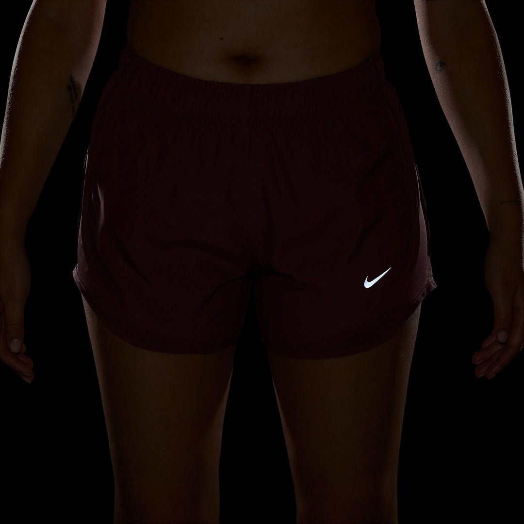 Nike Women's Tempo Dri-FIT Mid-Rise Brief-Lined Short - Pink Smoke/Pink Smoke/Reflective Silver - SU26