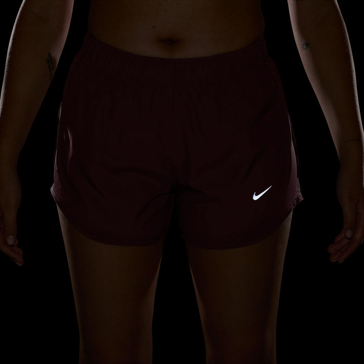 Nike Women's Tempo Dri-FIT Mid-Rise Brief-Lined Short - Pink Smoke/Pink Smoke/Reflective Silver - SU26