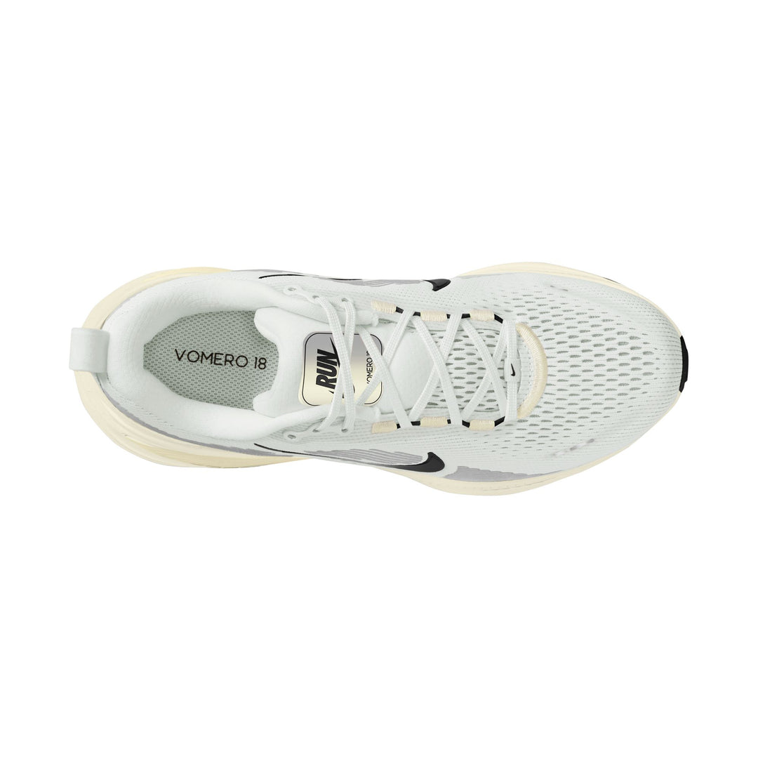 Nike Herren Vomero 18 – Summit White/Schwarz/Coconut Milk – Neutral – SP25