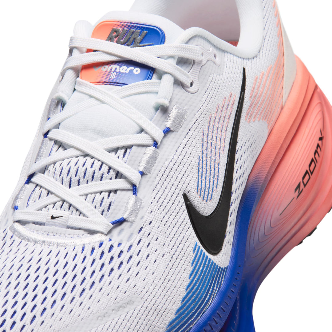 Nike Mens Vomero 18 - White/Black/Racer Blue/Atomic Pink - Neutral - FA26