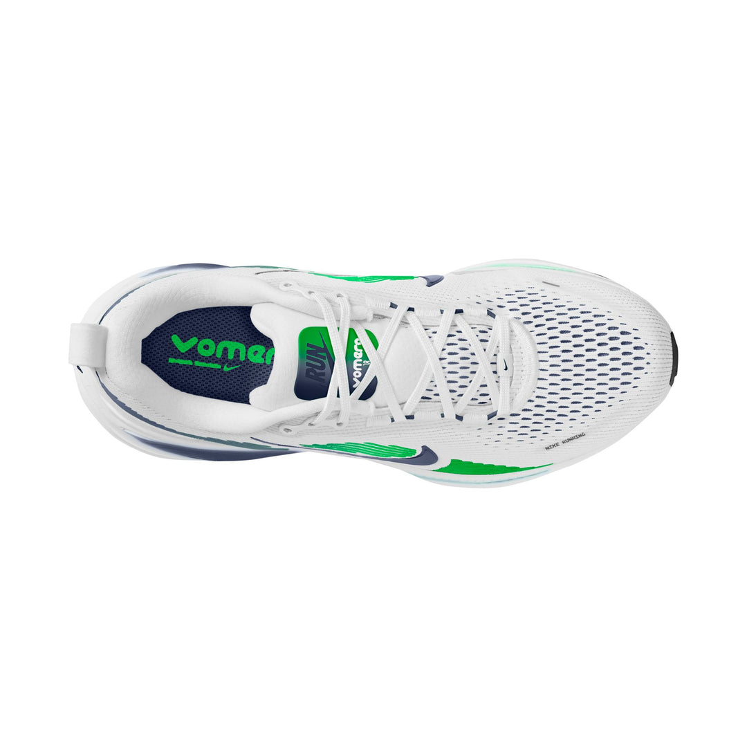 Nike Mens Vomero 18 - White/Midnight Navy/Green Spark - Neutral - FA26