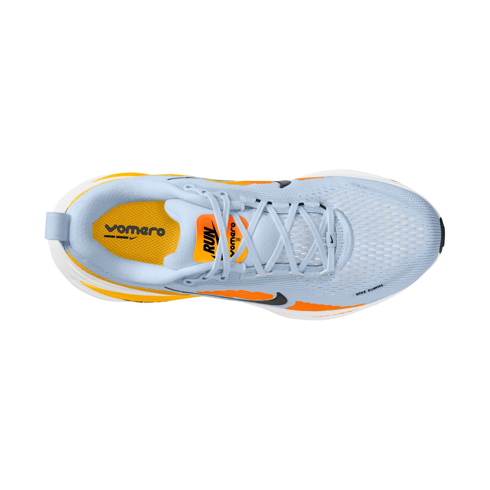 Nike Men's Vomero 18 - Hydrogen Blue/Black/Laser Orange | Run