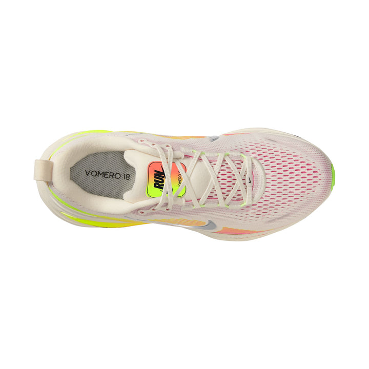 Nike Womens Vomero 18 - Phantom/Metallic Silver/Light Wild Mango - Neutral - AW25