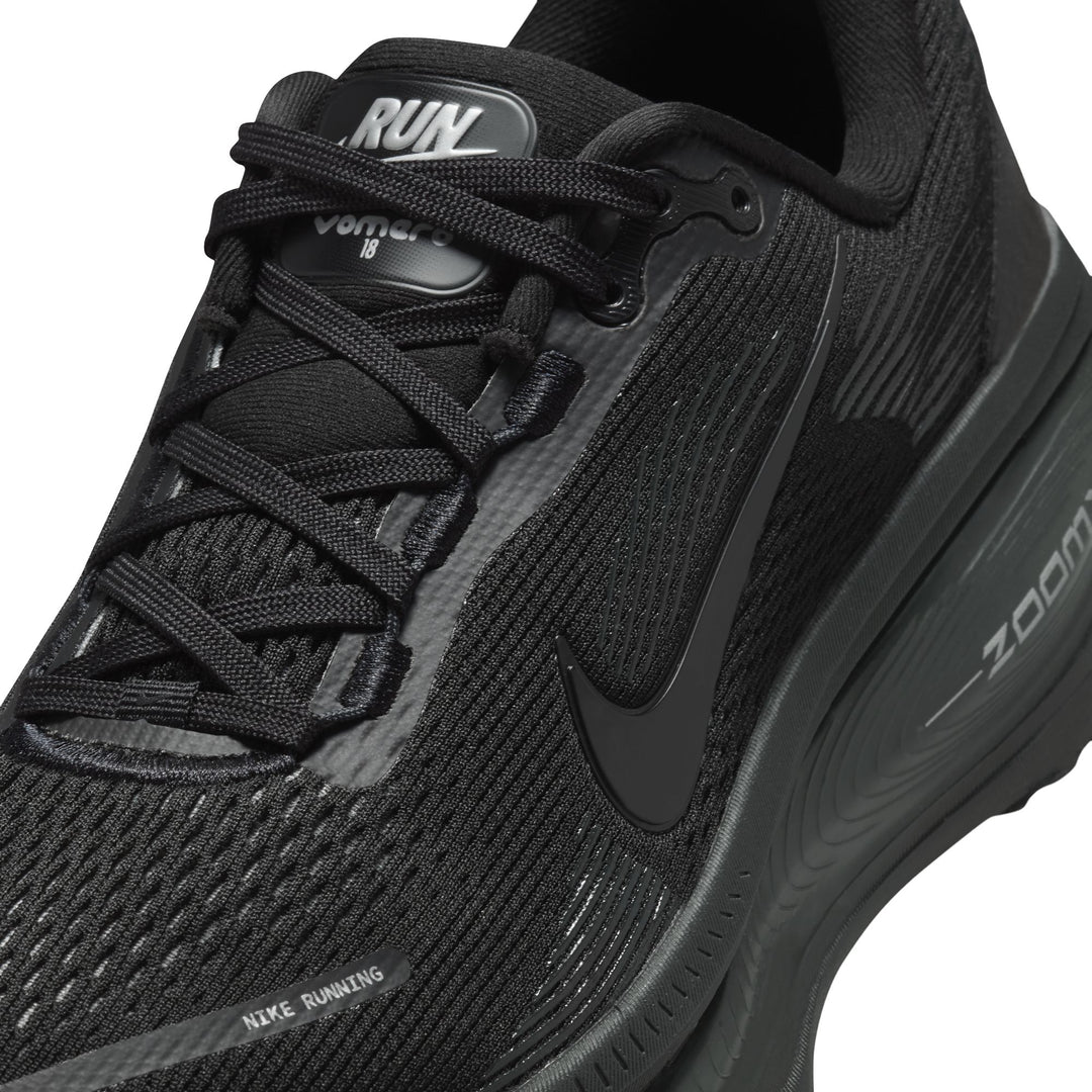 Nike Womens Vomero 18 - Black/Dark Smoke Grey/Light Smoke Grey - Neutral - AW25