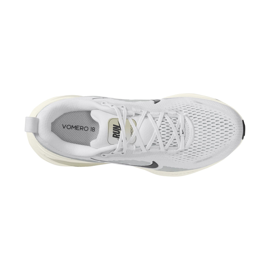 Nike Womens Vomero 18 - Summit White/Black/Coconut Milk - Neutral - SP25