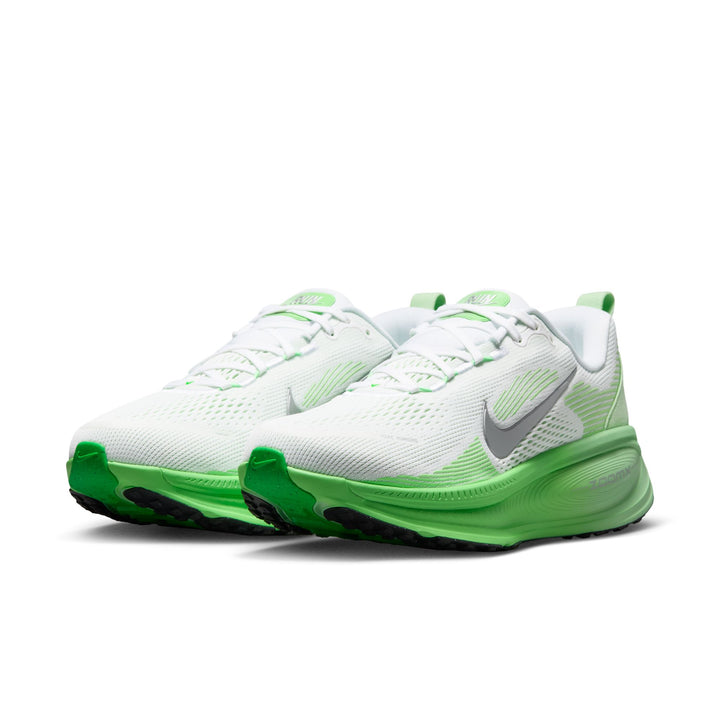 Nike Womens Vomero 18 - White/Metallic Silver/Illusion Green - Neutral - FA26