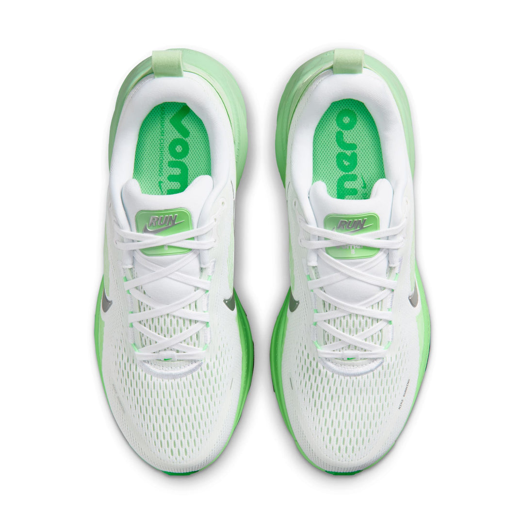 Nike Womens Vomero 18 - White/Metallic Silver/Illusion Green - Neutral - FA26