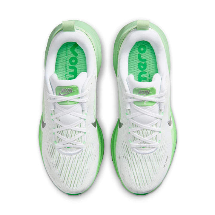 Nike Womens Vomero 18 - White/Metallic Silver/Illusion Green - Neutral - FA26