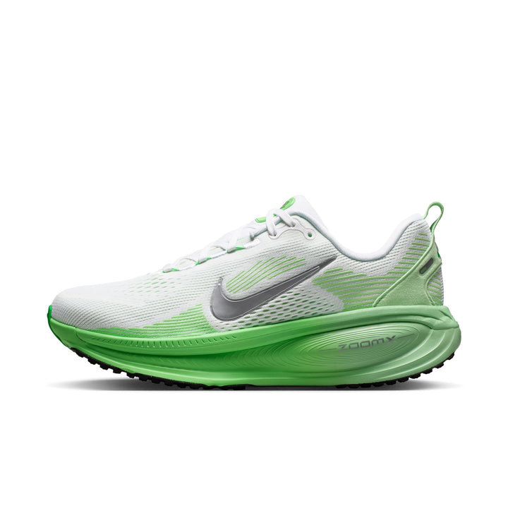 Nike Womens Vomero 18 - White/Metallic Silver/Illusion Green - Neutral - FA26