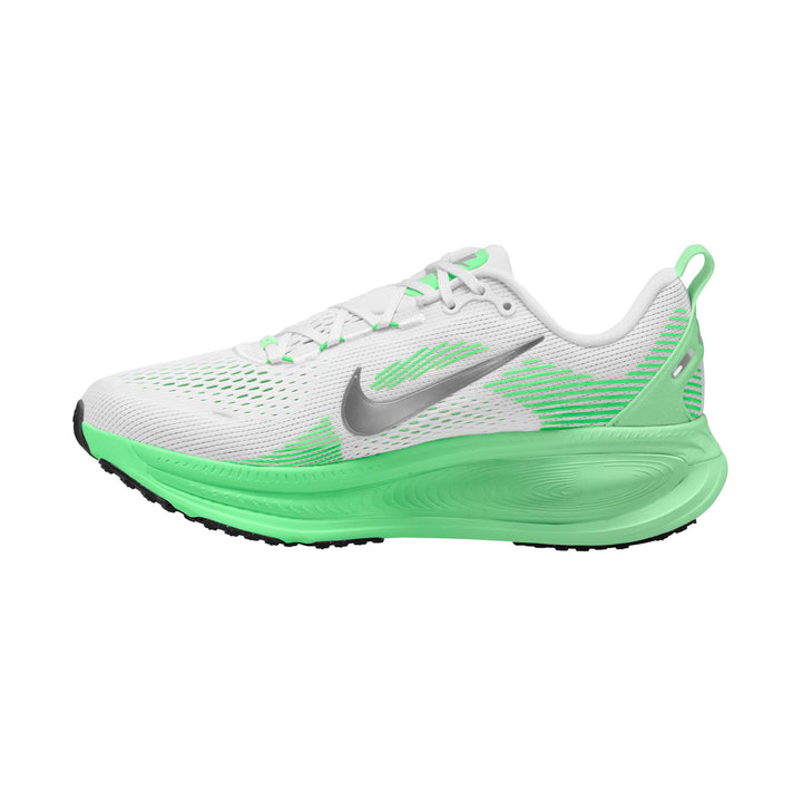 Nike Womens Vomero 18 - White/Metallic Silver/Illusion Green - Neutral - FA26