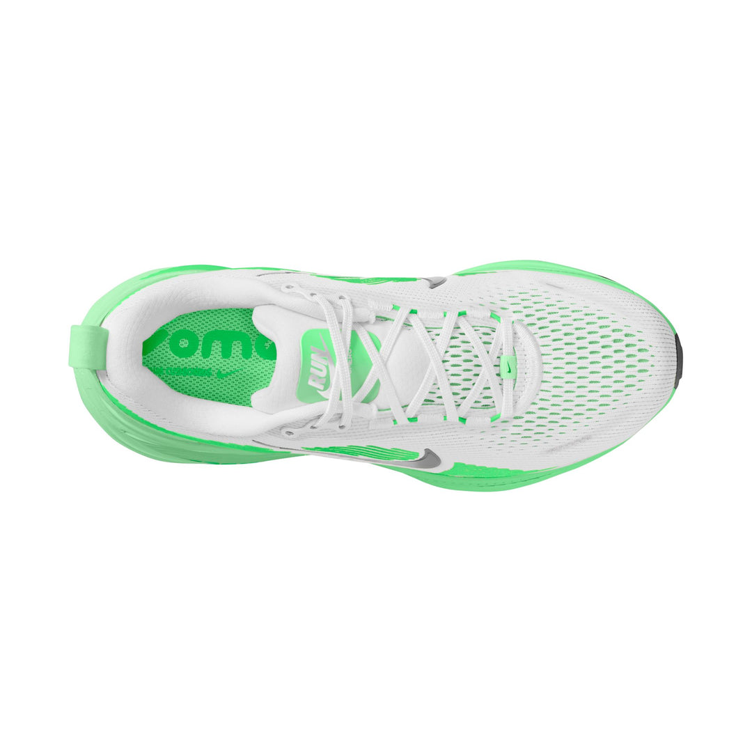 Nike Womens Vomero 18 - White/Metallic Silver/Illusion Green - Neutral - FA26