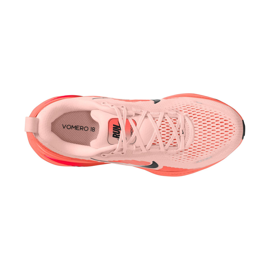 Nike Womens Vomero 18 - Atmosphere/Bright Crimson/Black - Neutral - SS25