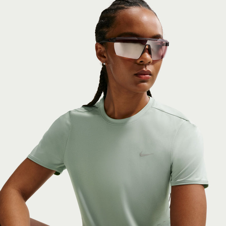 Nike Women's Dri-FIT Short-Sleeve Swift Tee - Steam/Reflective Silver - SU26