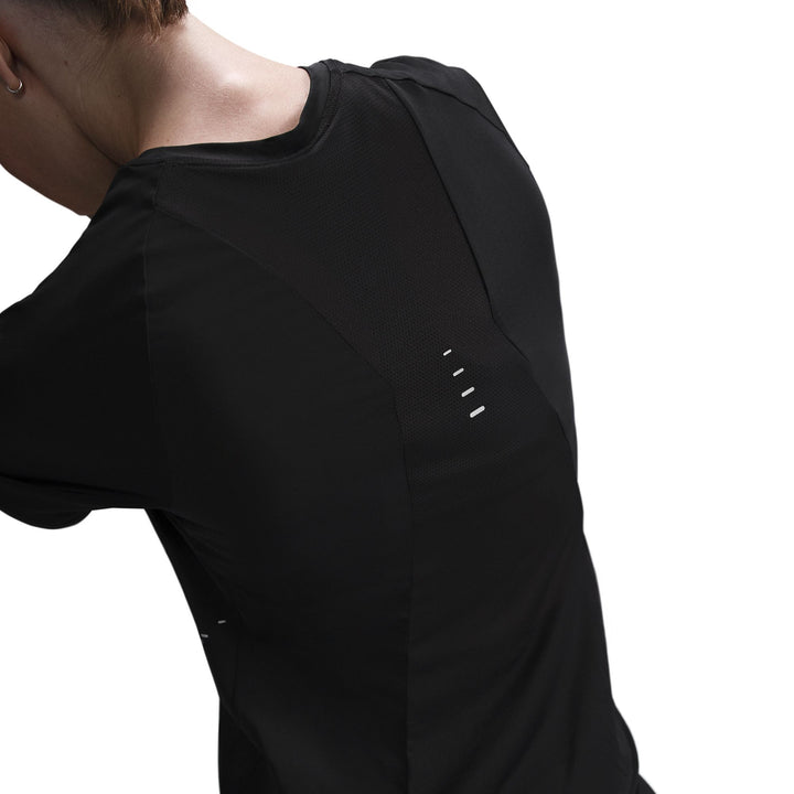 Nike Women's Dri-FIT Short-Sleeve Swift Tee - Black/Reflective Silver - HO25