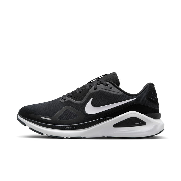 Nike Mens Structure 26 Wide - 2E Width - Black/White/Wolf Grey/Metallic Silver - Stability - SU26