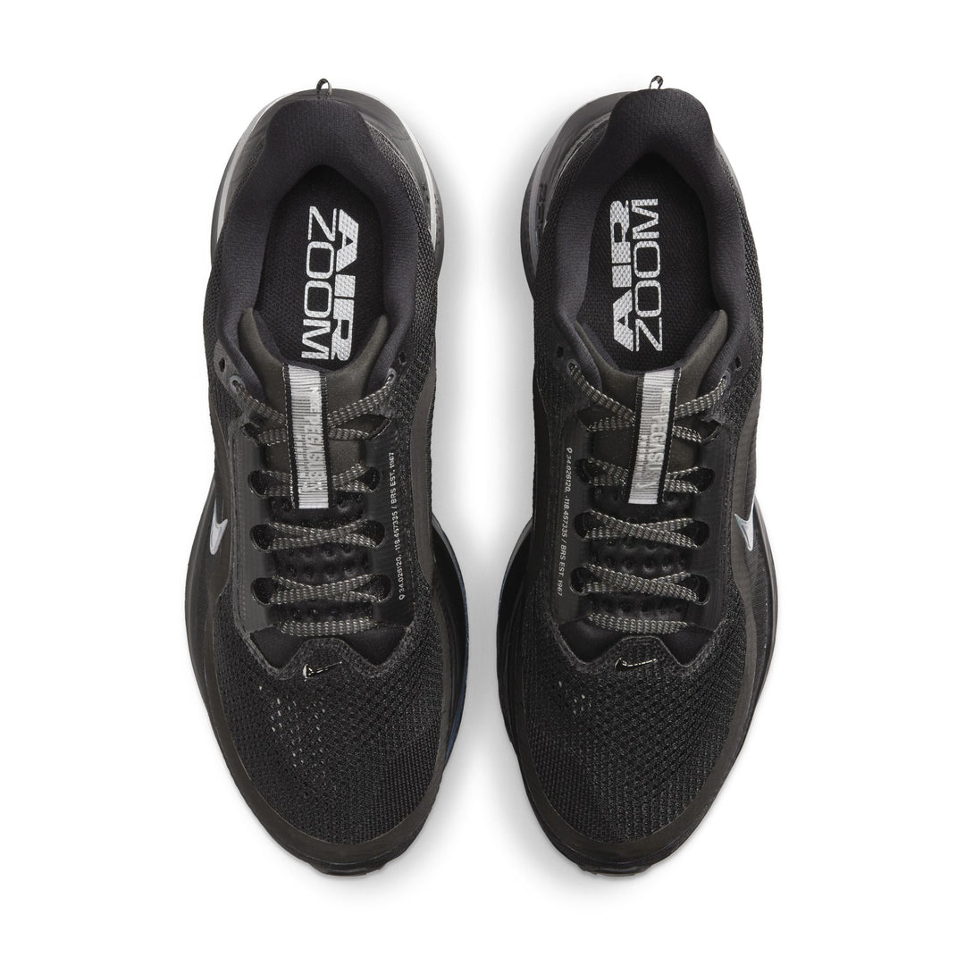 Nike Mens Pegasus Premium - Black/Black/Metallic Silver - Neutral - AW25