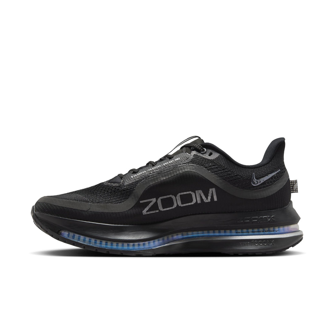 Nike Mens Pegasus Premium - Black/Black/Metallic Silver - Neutral - AW25