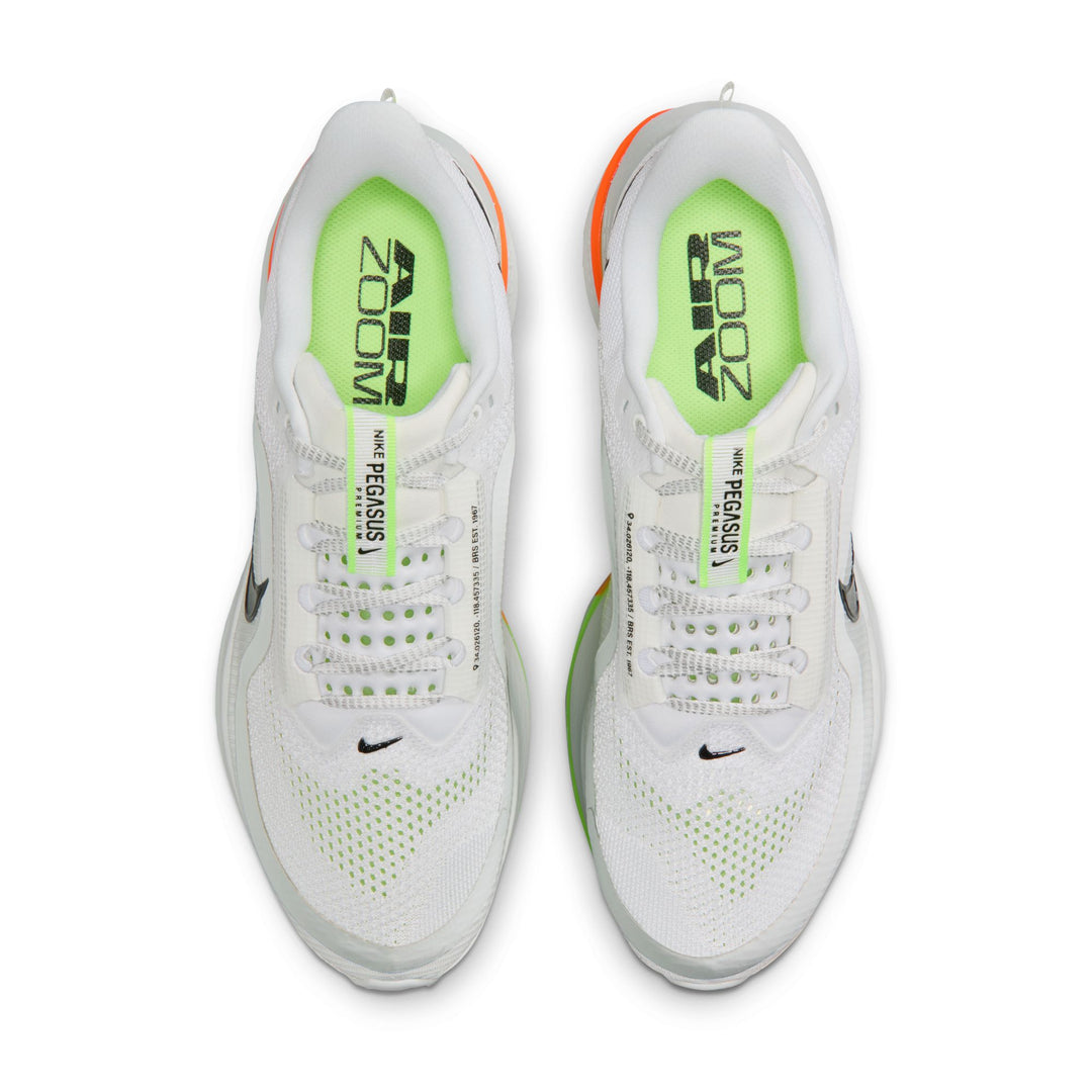 Nike Mens Pegasus Premium - White/Black/Off White/Volt - Neutral - SP26
