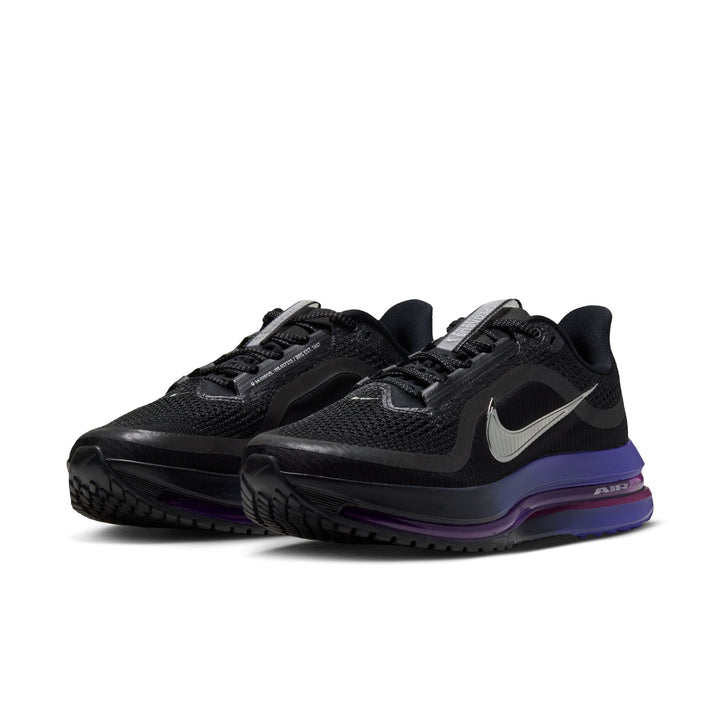 Nike Womens Pegasus Premium - Black/Metallic Silver/Dark Concord - Neutral - HO26