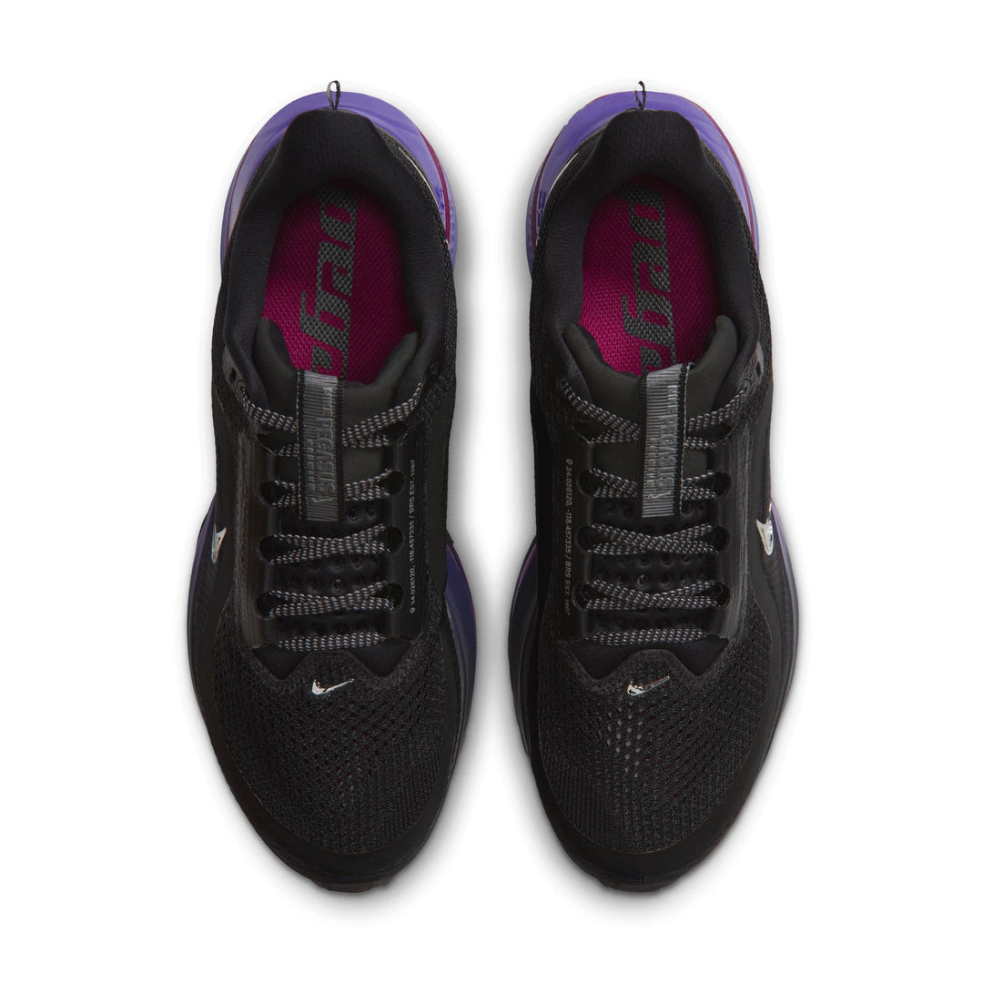 Nike Womens Pegasus Premium - Black/Metallic Silver/Dark Concord - Neutral - HO26