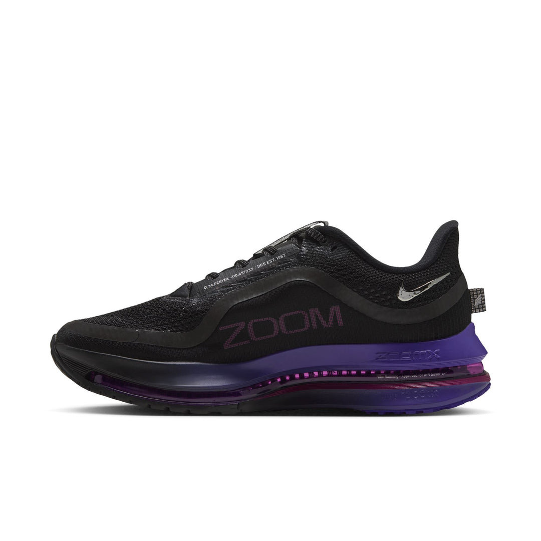 Nike Womens Pegasus Premium - Black/Metallic Silver/Dark Concord - Neutral - HO26