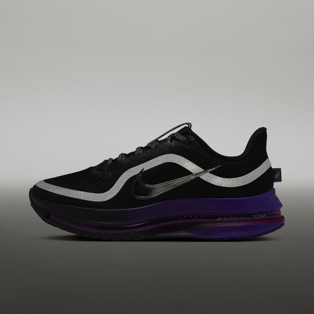 Nike Womens Pegasus Premium - Black/Metallic Silver/Dark Concord - Neutral - HO26