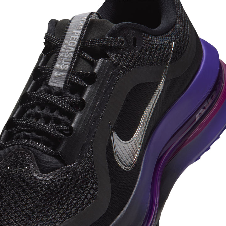 Nike Womens Pegasus Premium - Black/Metallic Silver/Dark Concord - Neutral - HO26