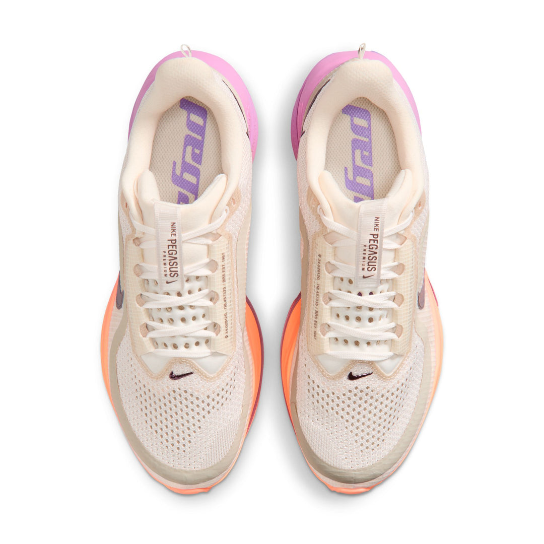Nike Womens Pegasus Premium - Chalk/Tattoo/Orange Pulse/Light Magenta - Neutral - SU26