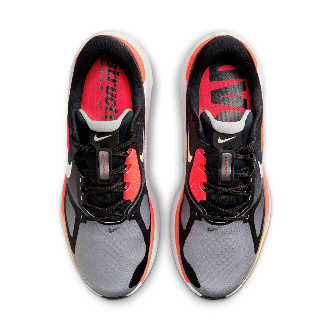 Nike Mens Structure Plus - Black/Silver/Light Smoke Grey - Stability - SP26