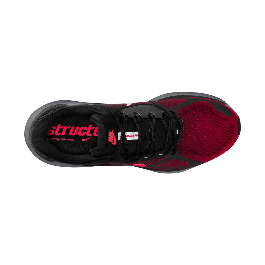 Nike Mens Structure Plus - Black/Bright Crimson/University Red - Stability - FA26