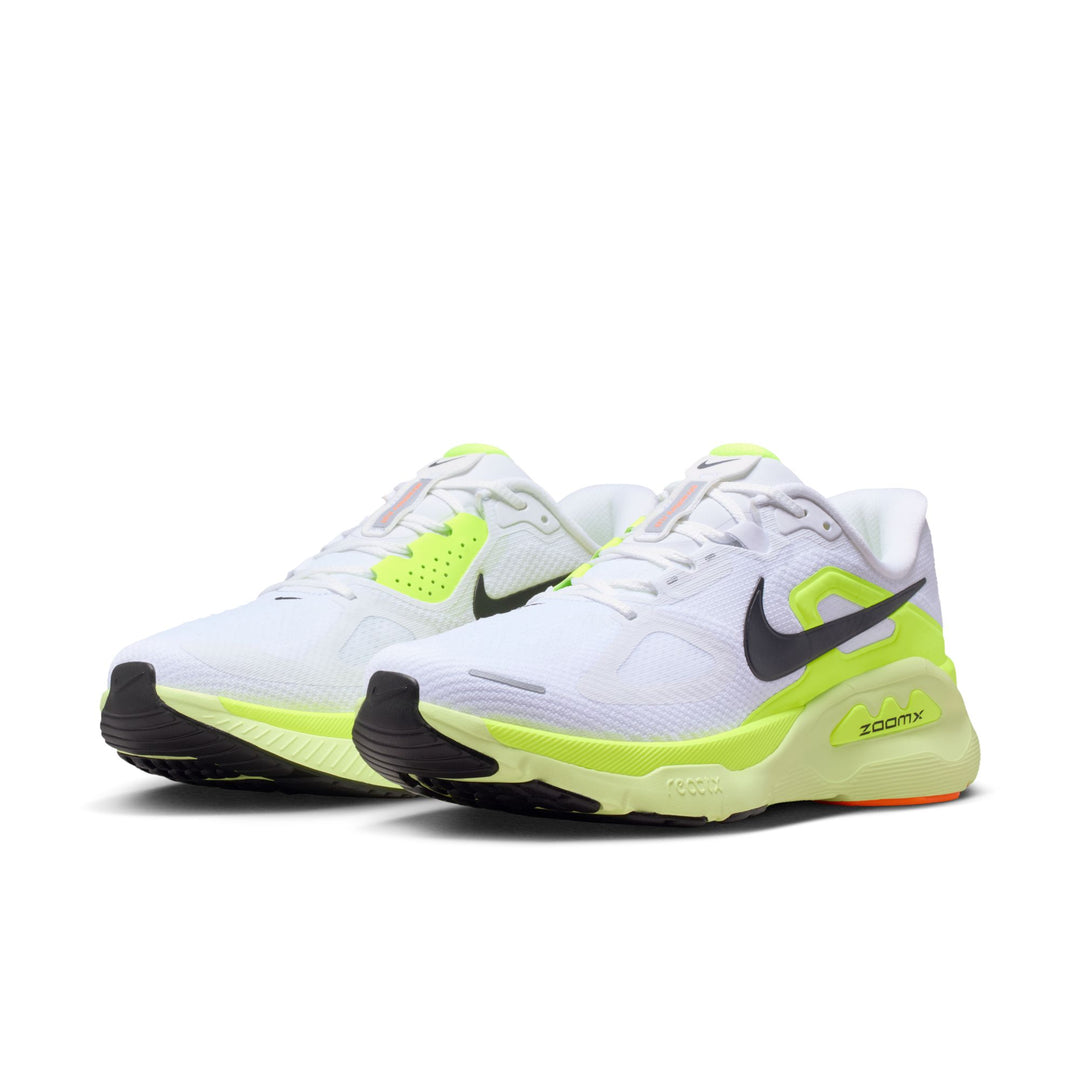 Nike Mens Structure Plus - White/Black/Pure Platinum/Volt - Stability - SP26