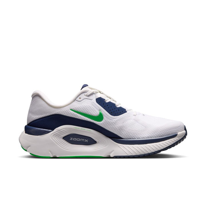 Nike Mens Structure Plus - White/Green Spark/Midnight Navy - Stability - SU26